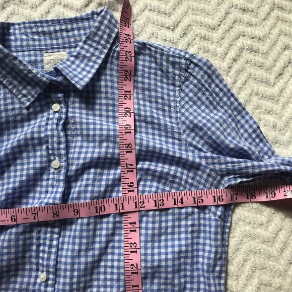 J. Crew Button-Down Checkered Top Size Small - Picture 8 of 8